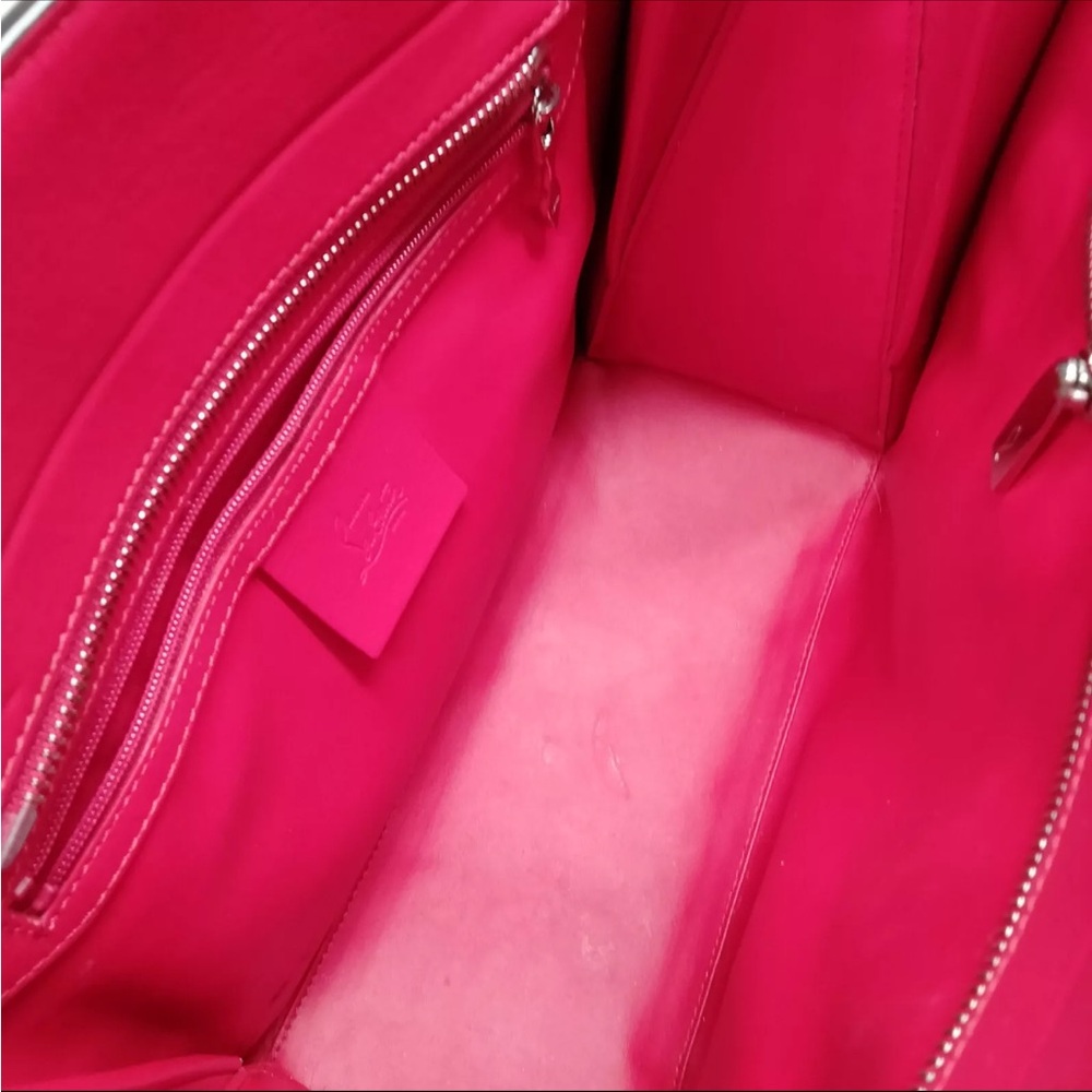 Christian Louboutin Calfskin Loubinthesky Medium Paloma Beige Pink 2way Satchel - Picture 10 of 16